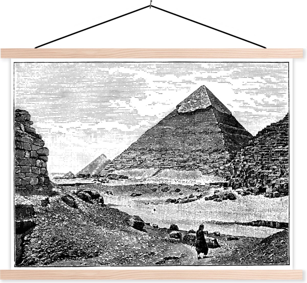 Poster Les Pyramides De Gizeh - 91x61 Cm - Tirage Photo Haute Qualité - Fabriqué En Allemagne