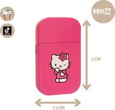 Hello Kitty aansteker met roze vlam - bekend van TikTok - hervulbaar en windproof