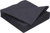 Tissue servet 33cm 2 laags zwart
