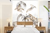 Behang jongenskamer - Fotobehang Dinosaurus - Jungle Decoratie - Kinderen - Jongens - Kind - Kids - Breedte 165 cm x hoogte 220 cm - Kinderbehang