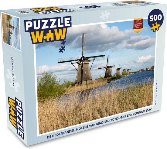 Actie verstoring molecuul Puzzel Molen - Landschap - Nederland - Legpuzzel - Puzzel 500 stukjes |  bol.com