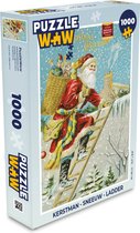 Puzzel Kerstman - Sneeuw - Cadeaus - Legpuzzel - Puzzel 1000 stukjes volwassenen - Kerst - Cadeau - Kerstcadeau voor mannen, vrouwen en kinderen