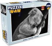 Puzzel Koala - Slapen - Zwart - Kids - Jongens - Meiden - Legpuzzel - Puzzel 1000 stukjes volwassenen