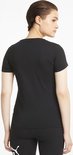 Achterkant van een zwart PUMA T-shirt op een model.
