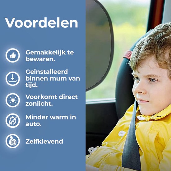 Auto Zonnescherm Baby voor Citroen C4 Berline,Magneten UV Bescherming