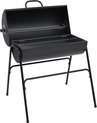 vidaXL Barbecuevat met 2 kookroosters 80x95x90 cm staal zwart