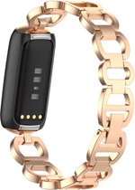 Kettingvormig bandje - geschikt voor Fitbit Luxe - rosegoud