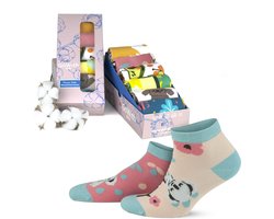 GoWith-6 paar-katoen sokken-enkelsokken-grappige-dames sokken-maat 35-40