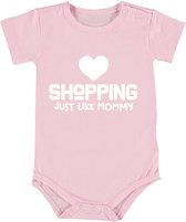 Love Shopping just like mommy Meisjes Rompertje | romper | baby | babykleding | babyrompertje | kado | cadeau