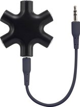 SpeaKa Professional SP-7870556 Jackplug Audio Y-adapter [1x Jackplug female 3,5 mm - 5x Jackplug female 3,5 mm] Zwart