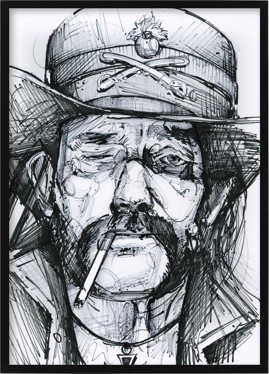 Passionforart.eu Lemmy Kilmister - canvas - 70 x 100 cm full colour