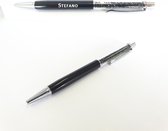 Pen Met Diamantjes En Naam Gravering - Stefano