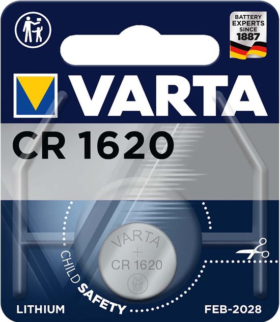 Uitgaan Blazen pen Huismerk Knoopcel Batterij CR1620 Varta Lithium | bol.com