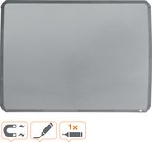Nobo Klein Magnetisch Whiteboard met Smal Zilverkleurig Frame 58x43cm - Zilver