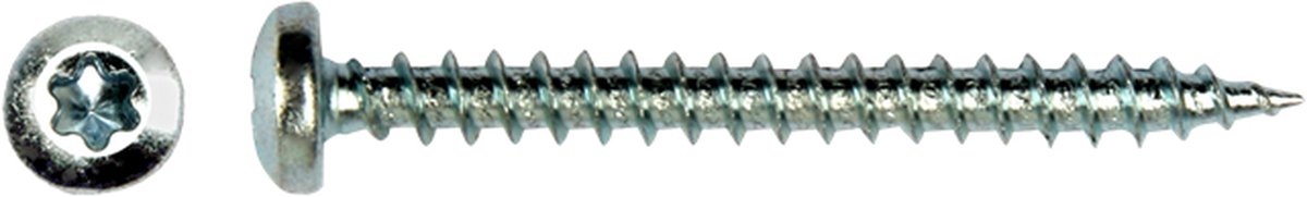 PGB Spaanplaatschroef Bolkop TX20 Verzinkt - 4.0 x 50 mm (200 stuks)