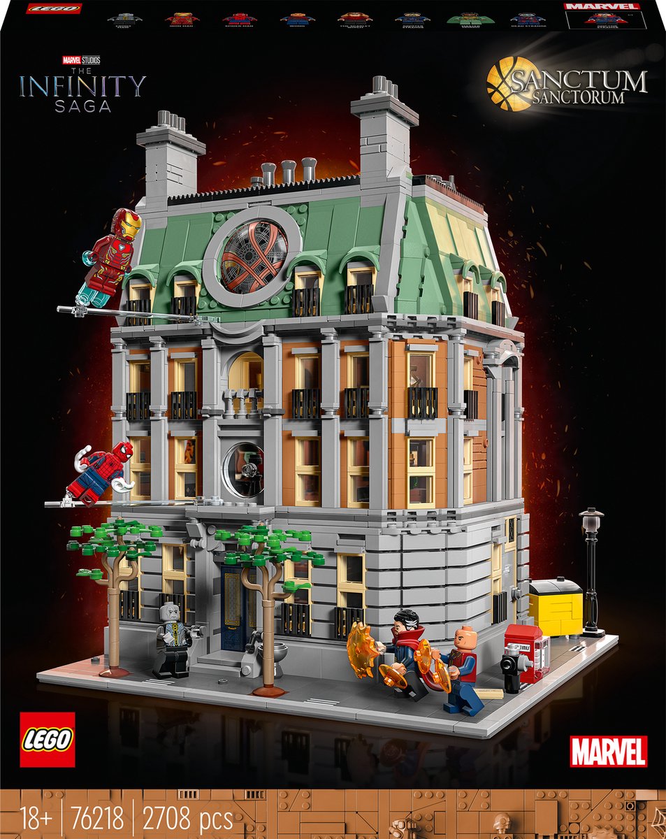 LEGO Marvel Sanctum Sanctorum Collectible met Iron Man en Doctor Strange Minifiguren - 76218 - LEGO