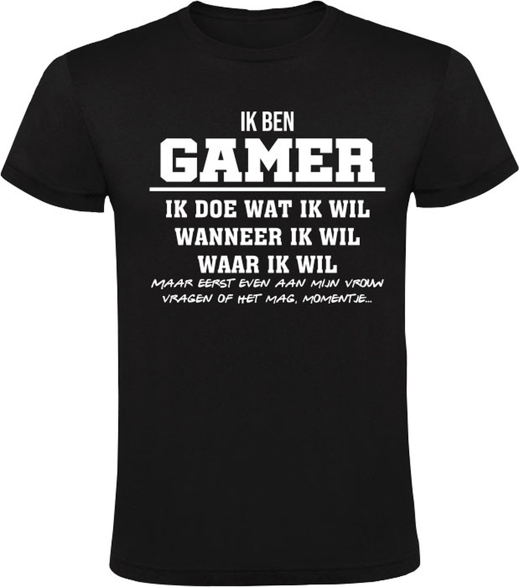 Gamer grappig Heren T-shirt | Joystick | Controller | Game Console | Computerspel | Game Computer | Videogame | Videospel