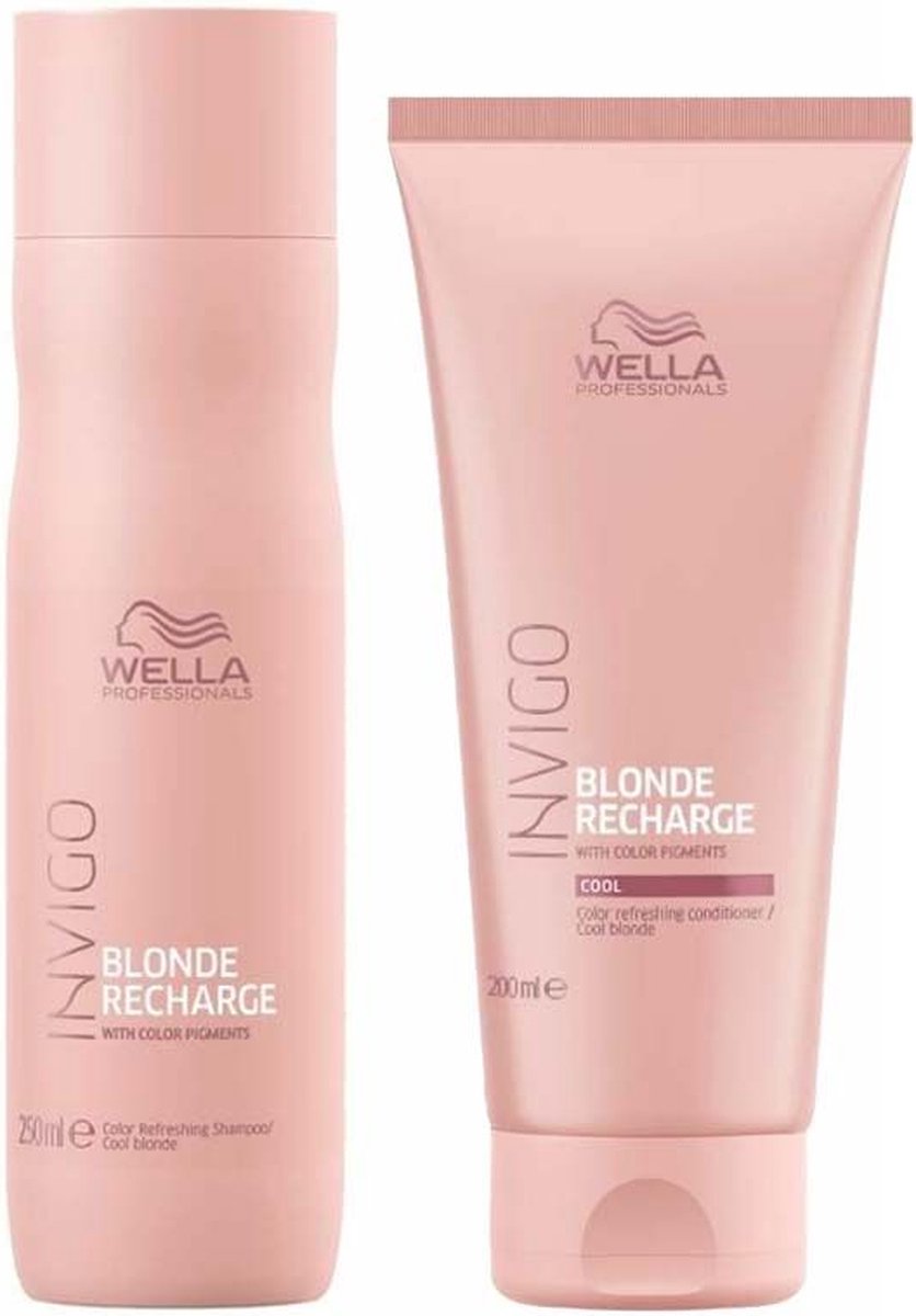 Wella Invigo Color Recharge Cool Blond Shampoo 250ml + Conditioner 200ml