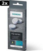 2x Siemens TZ80001A EQ.Series Reinigingstabletten 10 Stuks