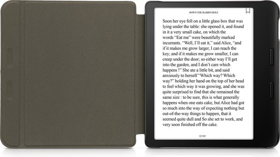 kalibri hoes geschikt voor Tolino Vision 6 - Leren beschermhoes voor e-reader in zwart van kalibri — afbeelding 4