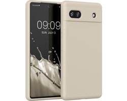 kwmobile telefoonhoesje geschikt voor Google Pixel 6a - Hoesje met siliconen coating - Smartphone case in zoet glazuur