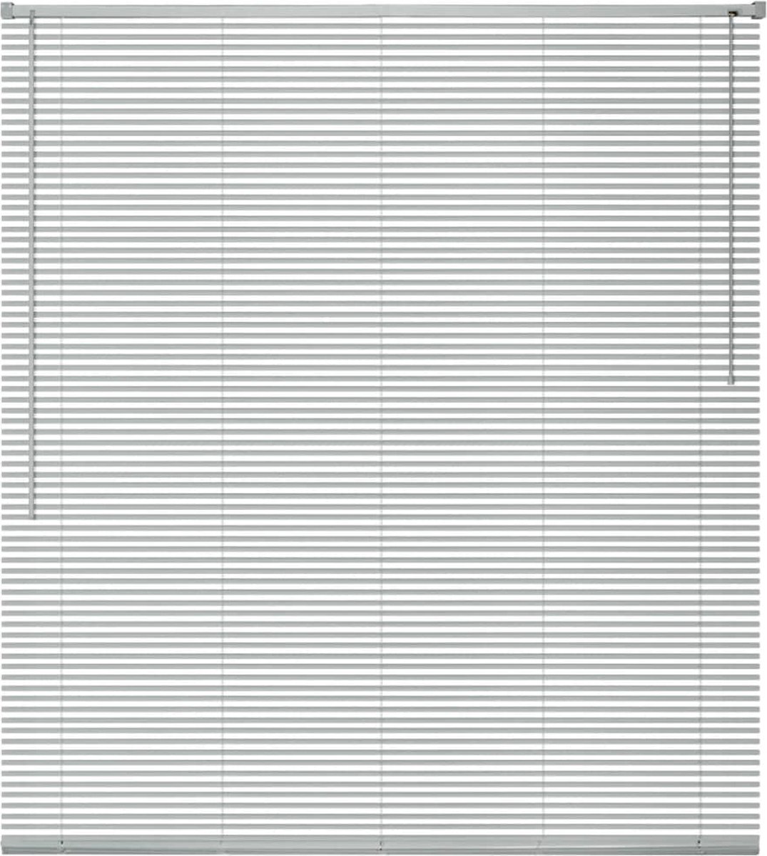 Decoways - Zonwering aluminium 80x220 cm zilverkleurig