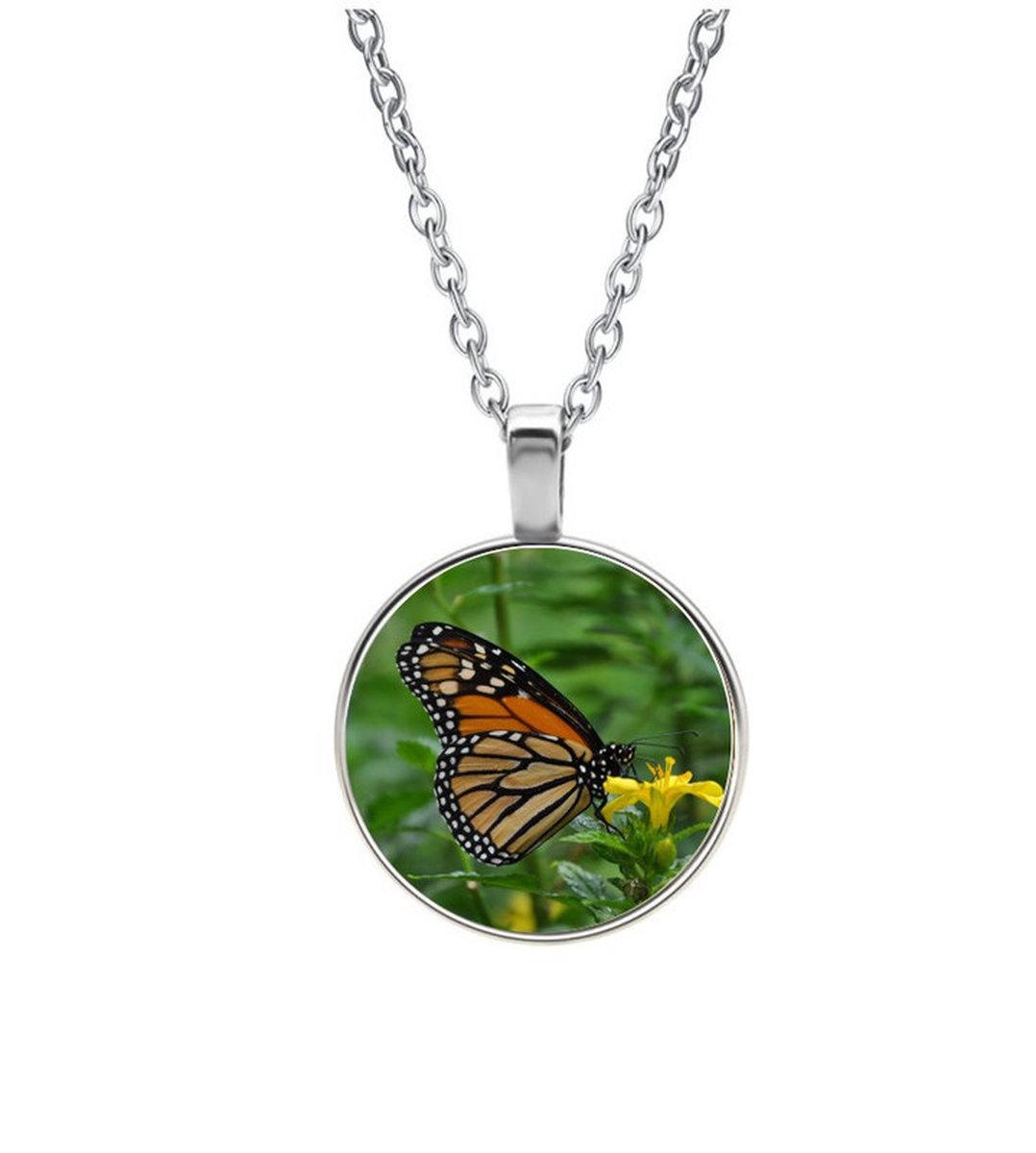 Ketting Glas - Vlinder