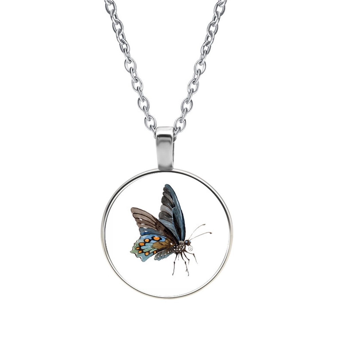 Ketting Glas - Vlinder