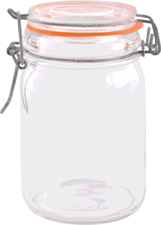 Secret De Gourmet Inmaakpot/voorraadpot - 10x Stuks - 60 Ml - Glas Met Beugelsluiting 60 Ml Voorraadpotten Met Luchtdichte Sluiting