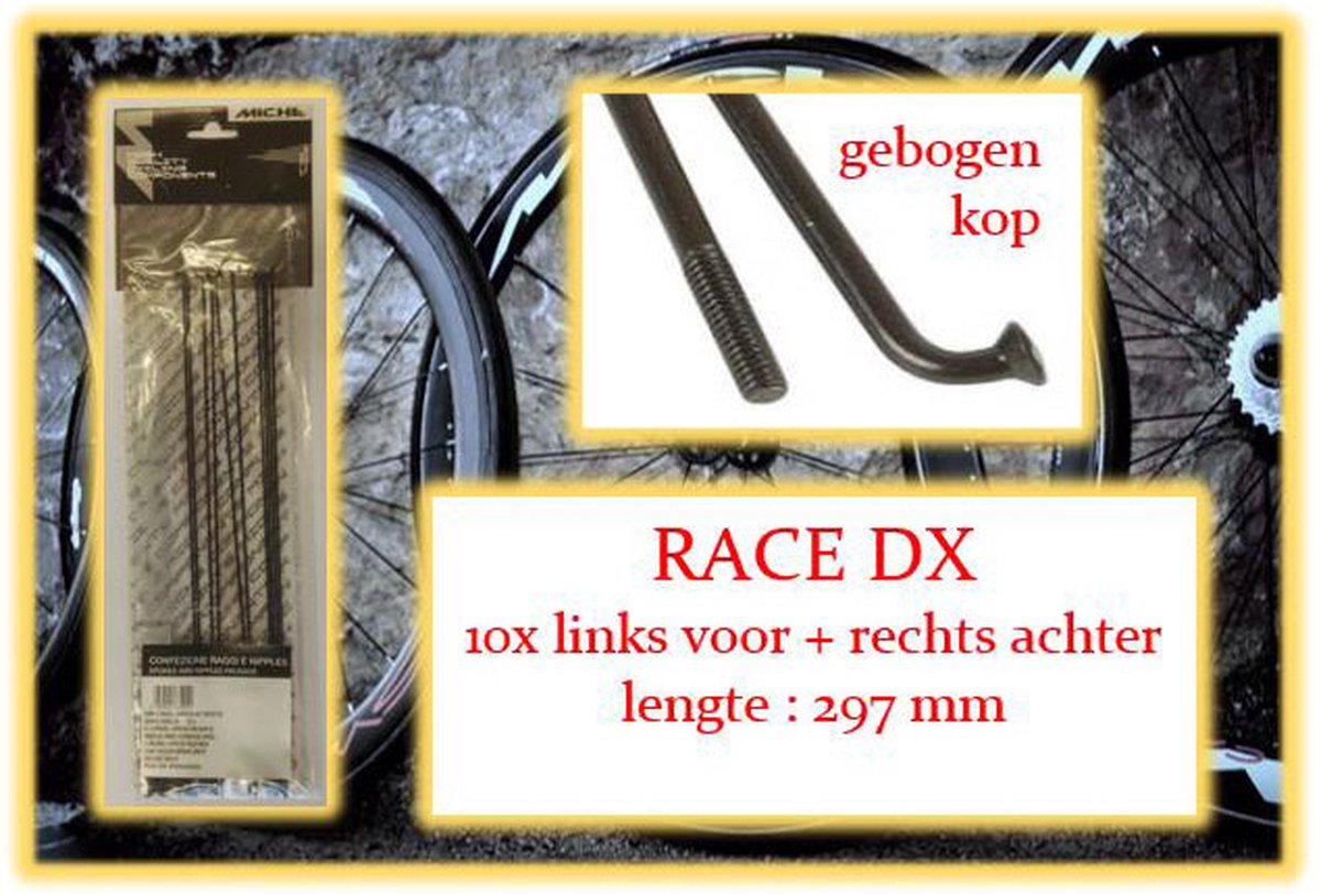 Miche Spaak+nip. 10x LV+RA RACE DX