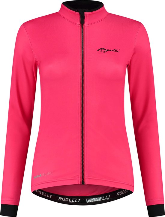 Rogelli Essential Fietsshirt - Lange Mouwen - Dames - Cerise - Maat XL