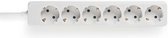 Extension socket | Protective Contact | 6-Way | 1.5 m | White