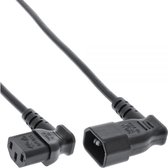 Câble d'alimentation C13 (coudé/droit) - C14 (coudé/gauche) pour UPS/PDU - 3x 0/ noir - 0 mètre