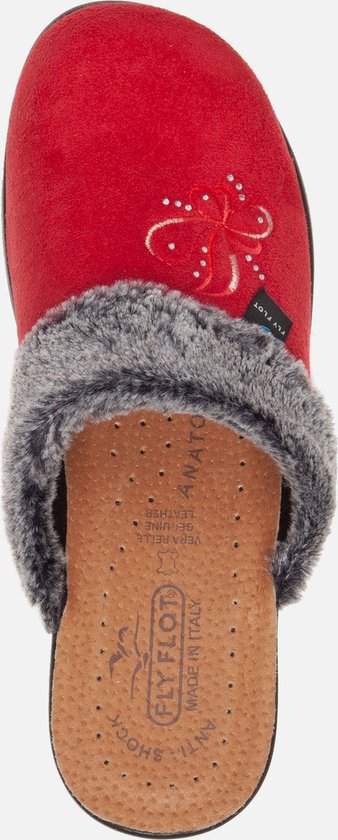 Chaussons Femme Fly Flot Avec Strass Et Déchirure - Tissu élastique, Semelle Caoutchouc - Modèle Q7 P56 VE Noir