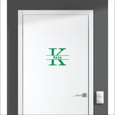 Deursticker Met Naam -  Kees - Groen