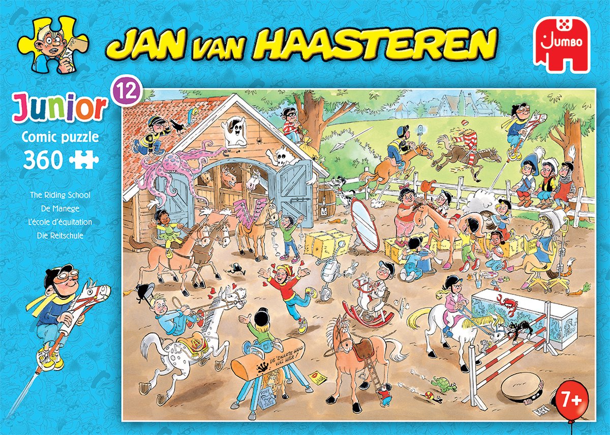 Jan van Haasteren Junior - De Manege - 360 stukjes - Puzzel — afbeelding 7