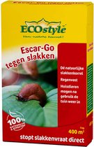 ECOstyle Escar-Go Natuurlijk Bestrijdingsmiddel tegen Slakken - Regenvaste Slakkenkorrels - Stopt Slakkenvraat Direct - 400 M² - 1 KG