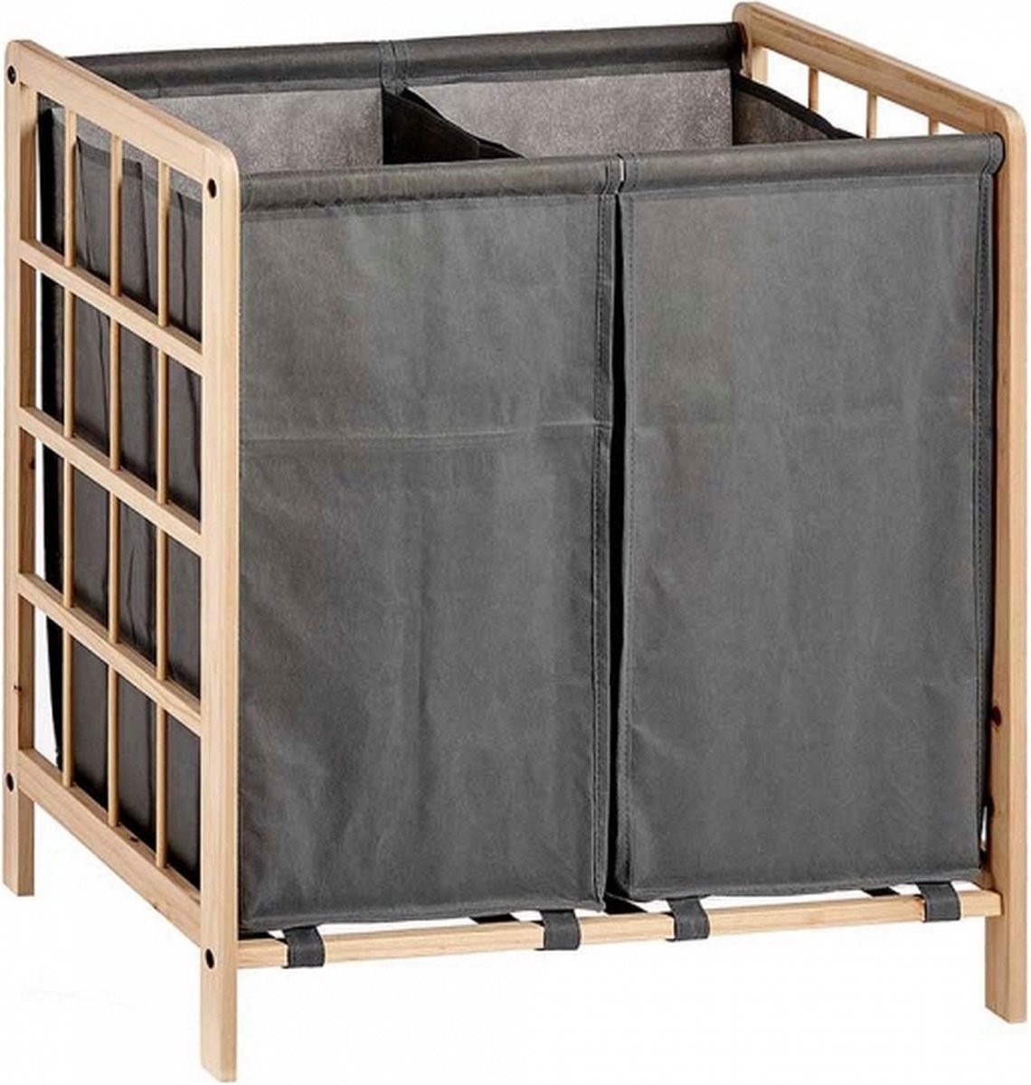 Kipit Wasmand - Wassorteerder - Wasbox - Laundy Basket - 80 L – Hout - 33 x 60 x 59,5 cm