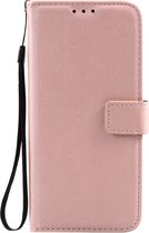 Étui Book Case pour iPhone 8 avec Protection d'appareil photo - Solide - Couleur unie - Apple iPhone 8 - Or rose