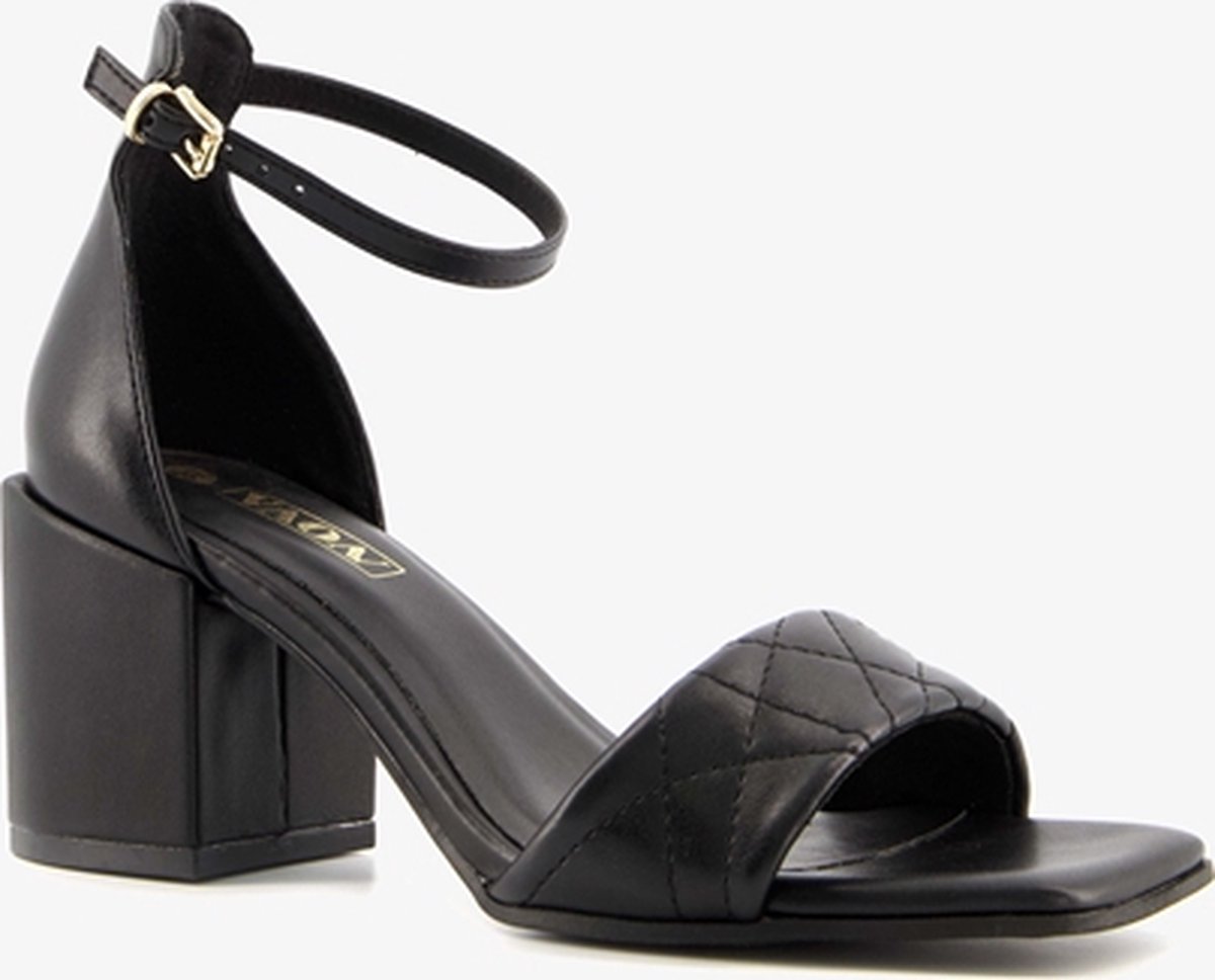 Nova dames sandalen met hak - Zwart - Maat 37