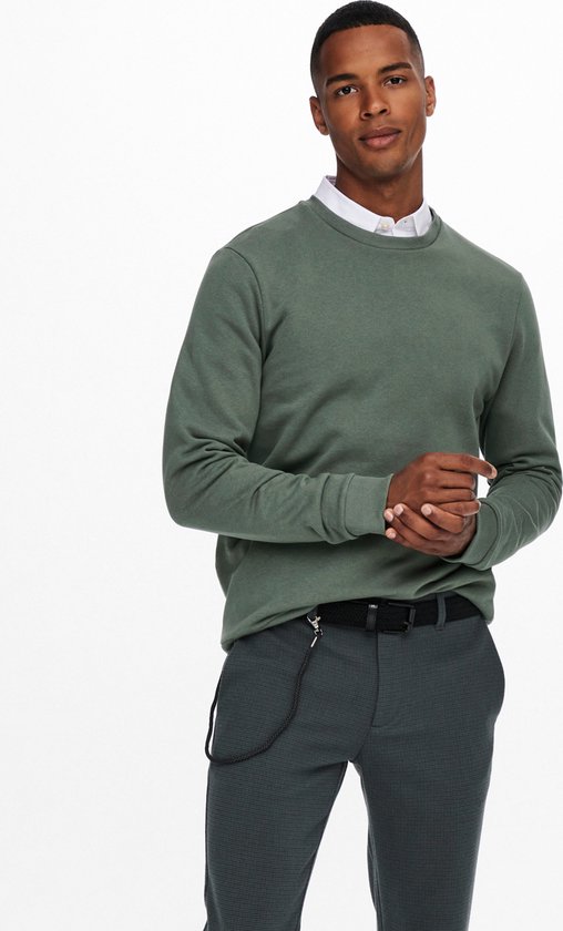 Only & Sons Onssatre Maglione Uomo Girocollo In Cotone – Regular Fit, Lavorato A Maglia, Colore Unico, Abbinabile A Chino
