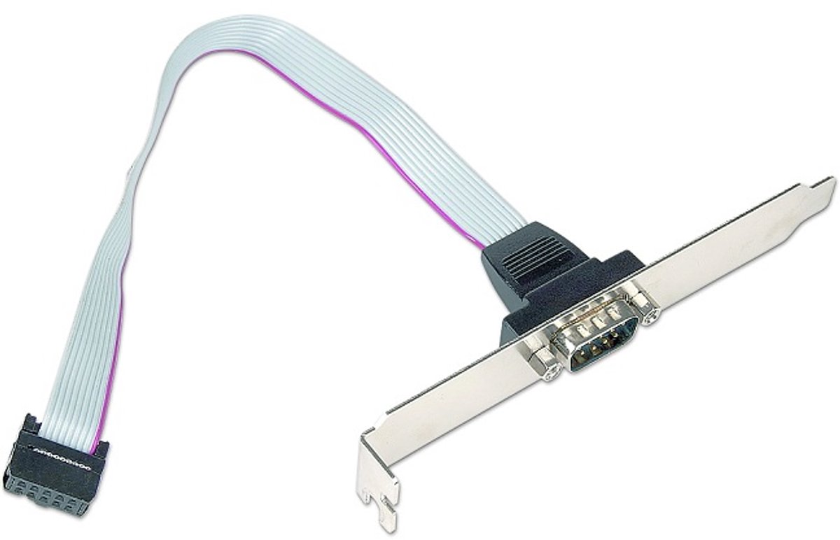 9-pin SUB-D (m) bracket - 0,25 meter