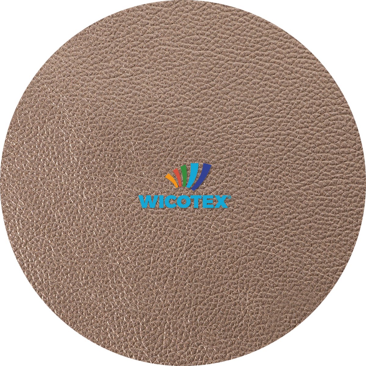 Wicotex Tafelkleed-Leer-Skai leer- moon brons rond 140cm