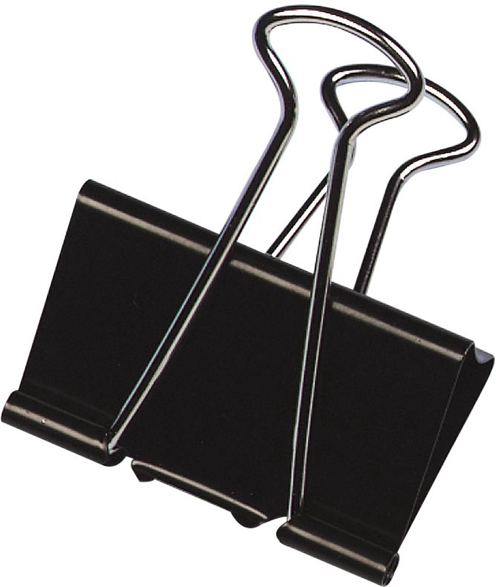 Q-CONNECT foldbackclip, zwart, 51 mm, doosje van 10 stuks 6 stuks