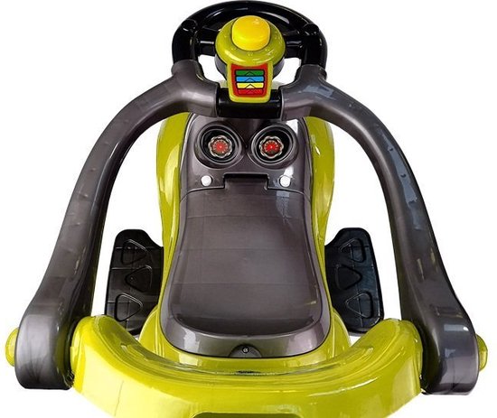 Mega Car 3 in 1 loopauto met duwstang - Groeit mee met je kind - Geel