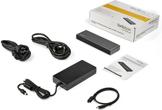 StarTech.com Station d'accueil pour PC portable Thunderbolt 3 à double affichage 4K avec PD 85 W (TB3DK2DHVUE)