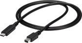 USB C to Mini DisplayPort Adapter Startech CDP2MDPMM1MB Black 1 m