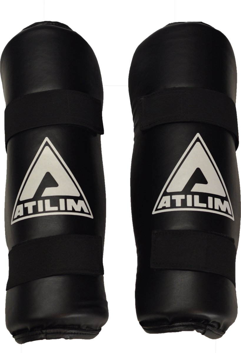 ATILIM FightersGear Shin Protection- Artificial Leather- Black- L