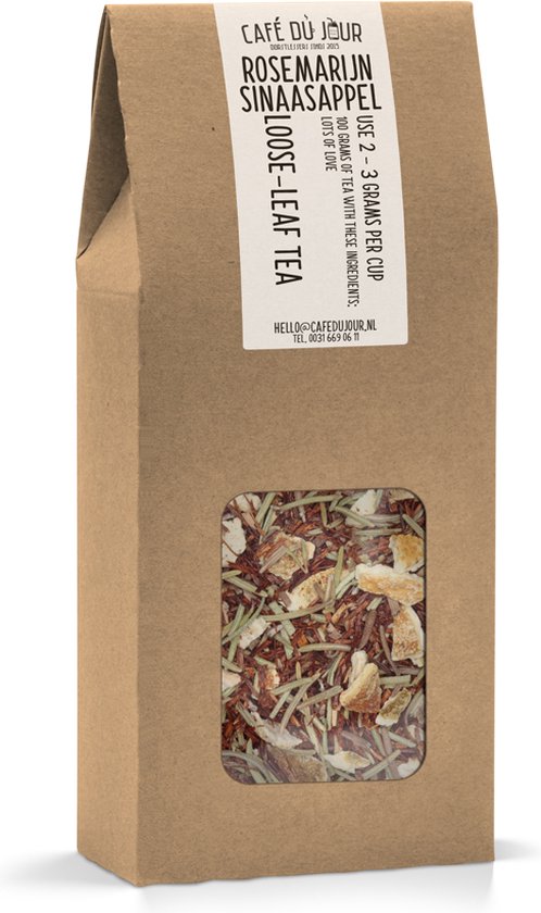Romarin & Orange - Thé Rooibos 100 grammes - Thé en vrac Café du Jour