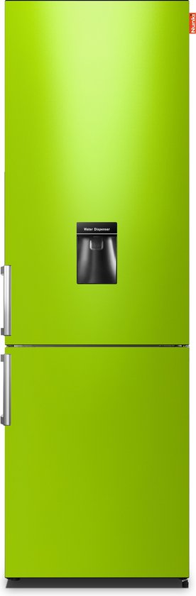 Koelkast: NUNKI LARGEH2O (Light Green Gloss All Sides) Combi Bottom Koelkast, F, 196+66l, Handle, Waterdispenser, van het merk Nunki
